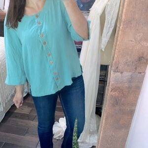 Blair vintage top size petite large cotton fabric